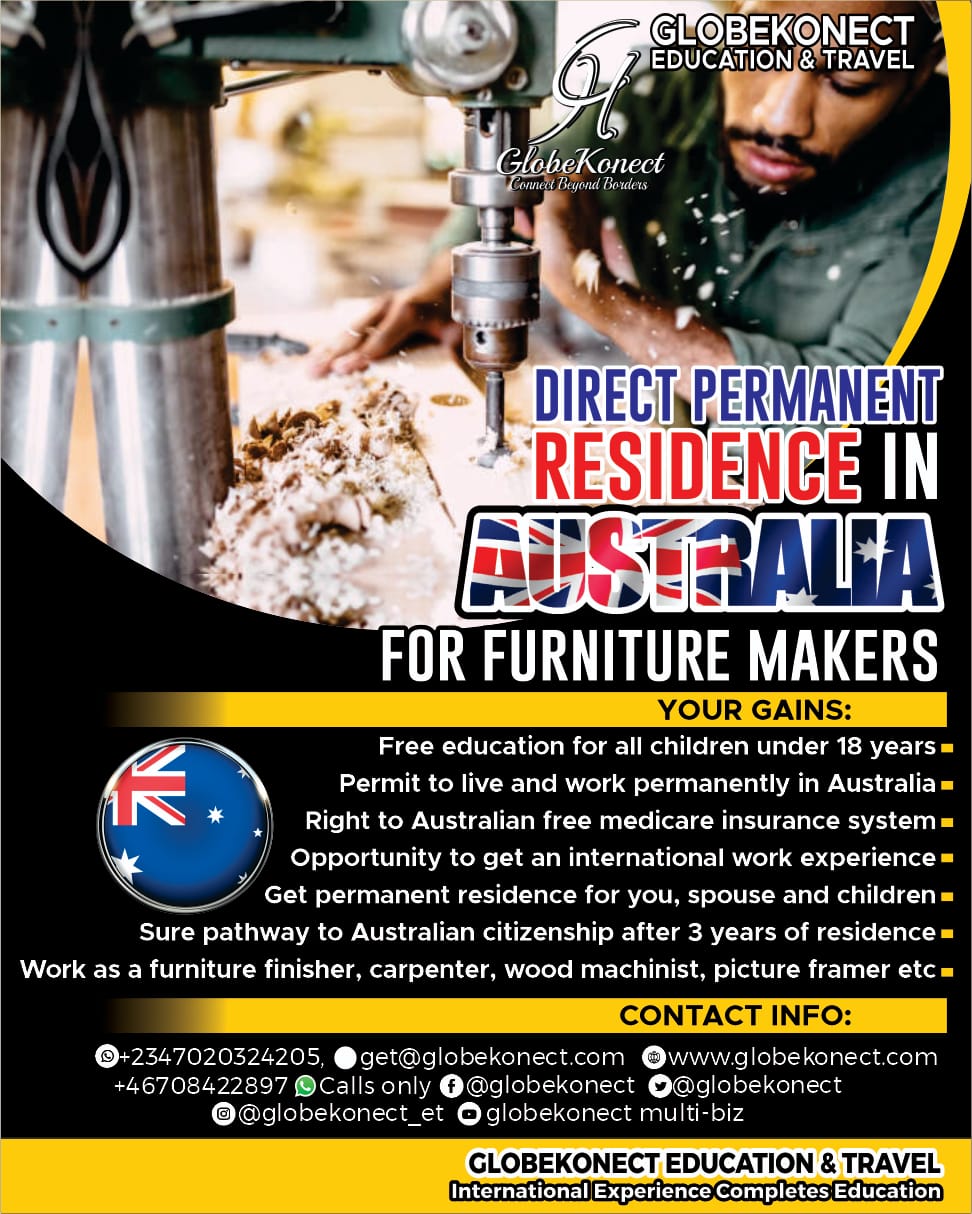 Direct Permanent Residence in Australia for Furniture Makers