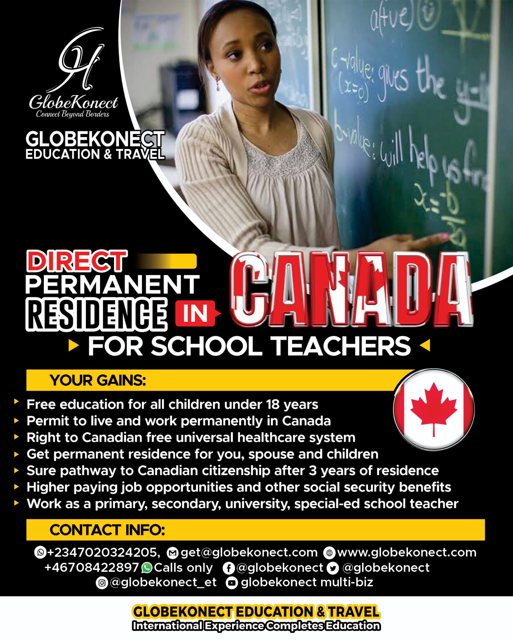 Direct Permanent Residence in Canada for School Teachers