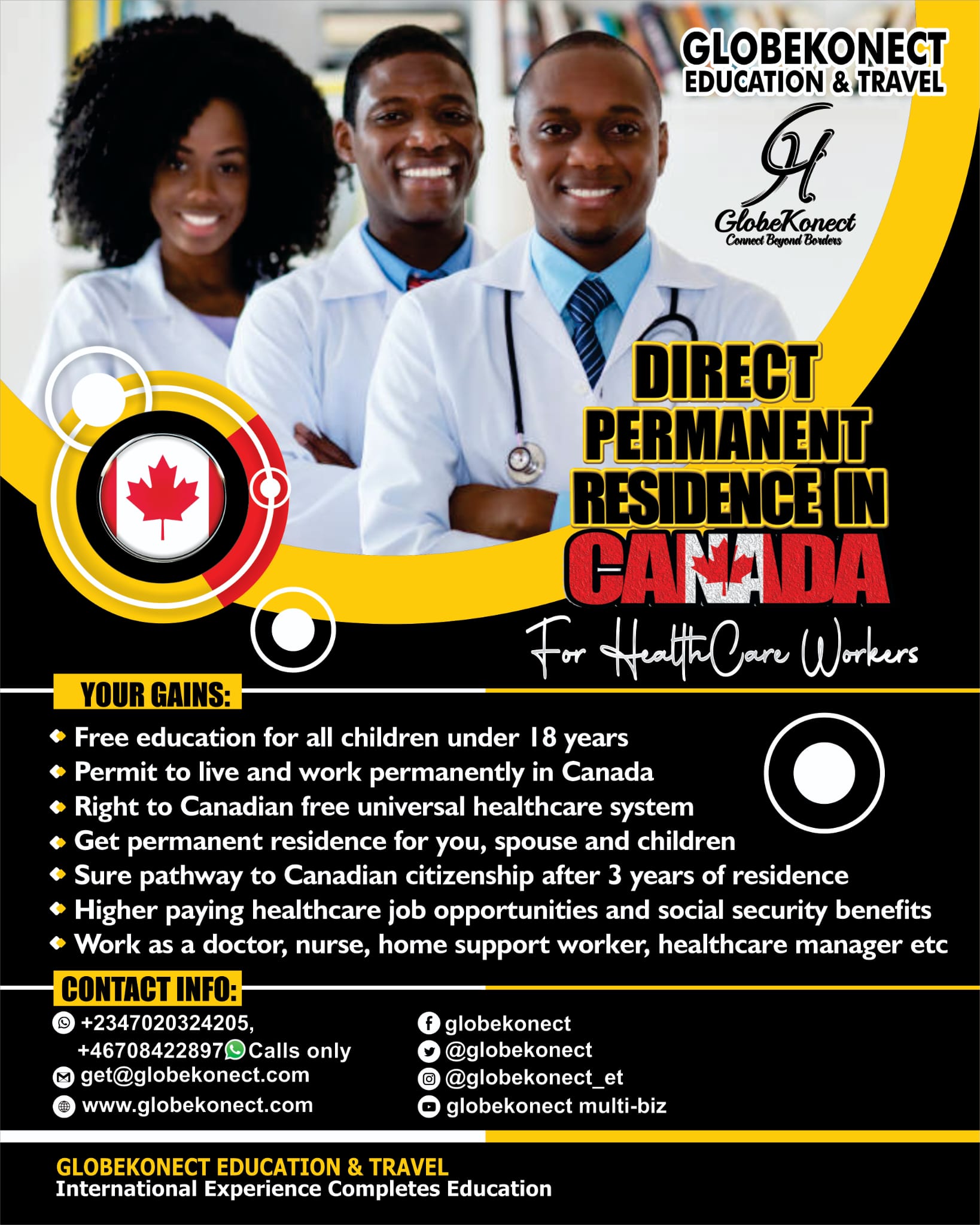 Direct Permanent Residence in Canada for Healthcare Workers